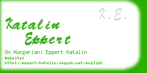 katalin eppert business card